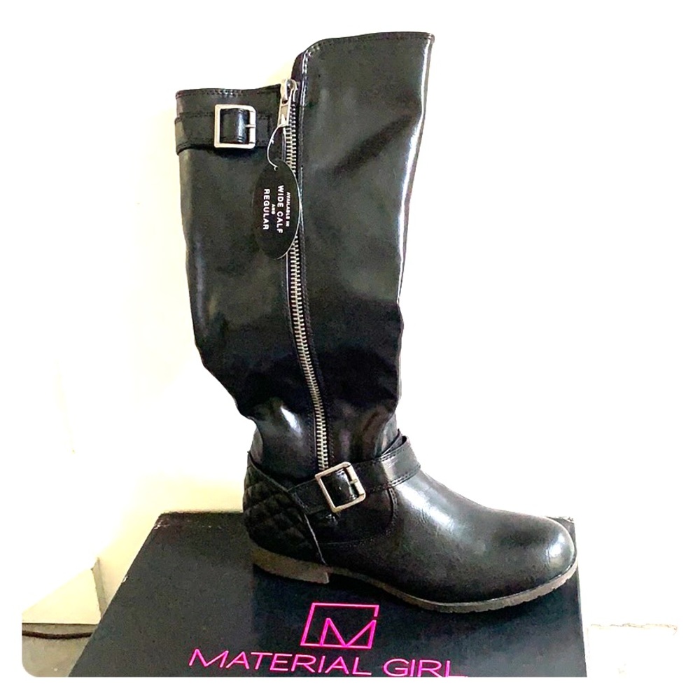 Material Girl Black Boots-NWT